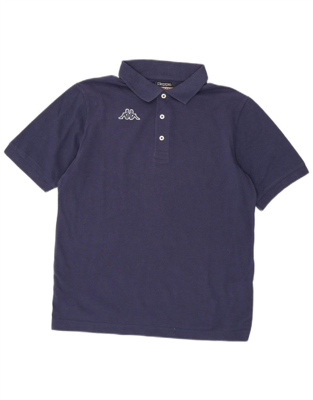Kappa Mens Polo Shirt Small Navy Blue Cotton