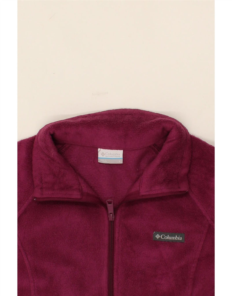 COLUMBIA Womens Fleece Jacket UK 16 Large Purple Polyester Vintage Columbia and Second-Hand Columbia from Messina Hembry 