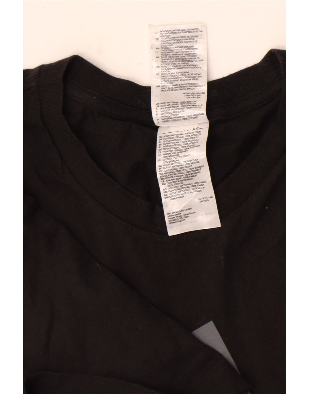 Adidas Mens Graphic T-Shirt Top Large Black Cotton