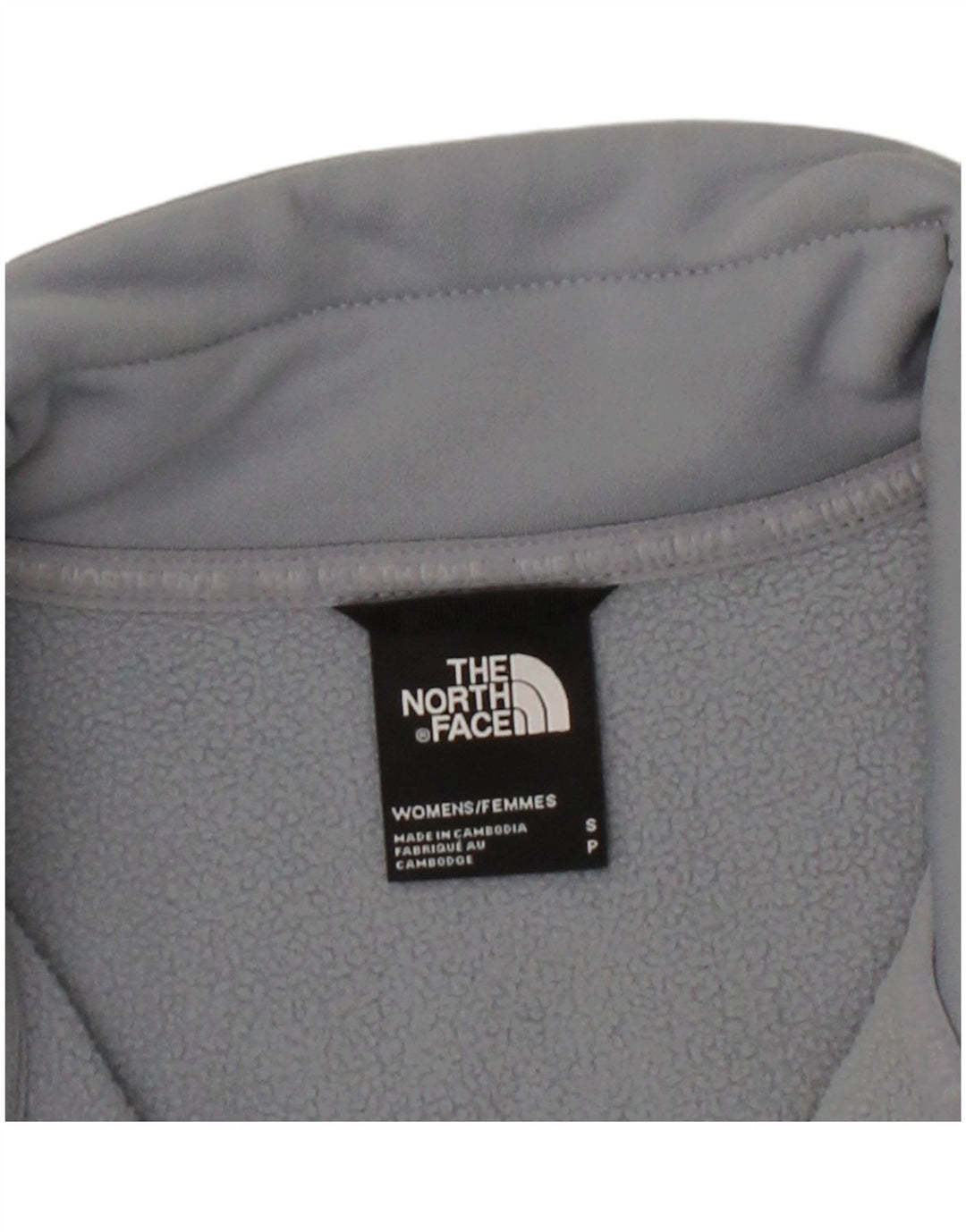 THE NORTH FACE Womens Oversized Crop Sweatshirt Jumper UK 10 Small Grey