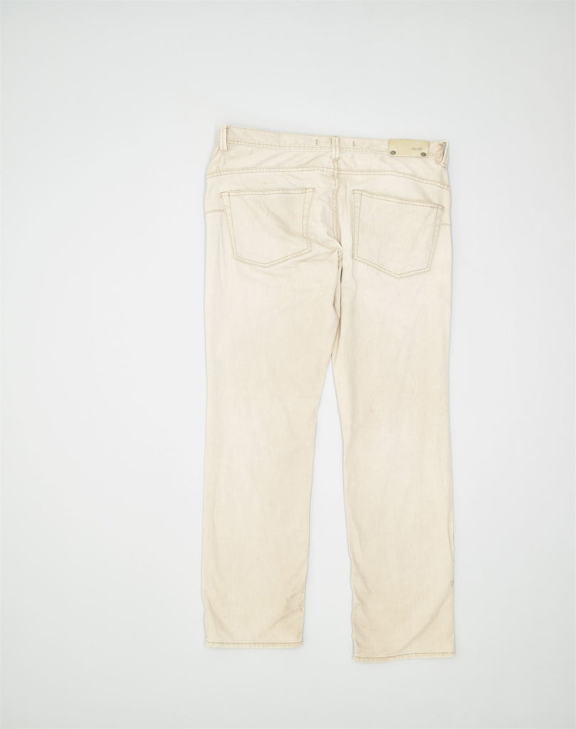 LIU JO Womens Straight Jeans W33 L33 Off White Cotton | Vintage | Thrift | Second-Hand | Used Clothing | Messina Hembry 