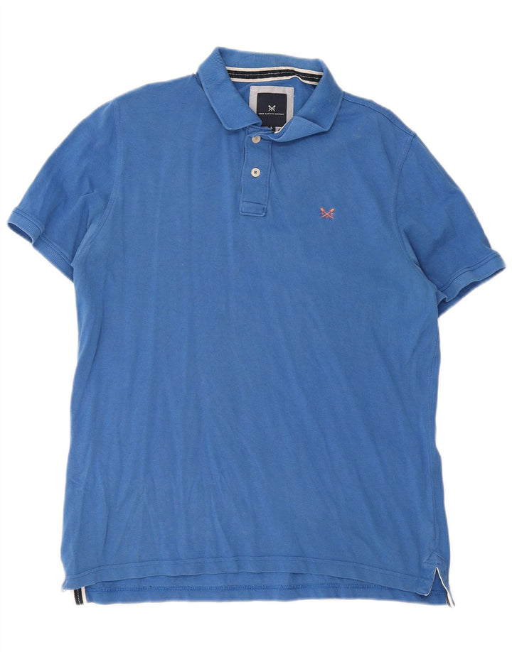 Crew Clothing Mens Polo Shirt Large Blue Cotton