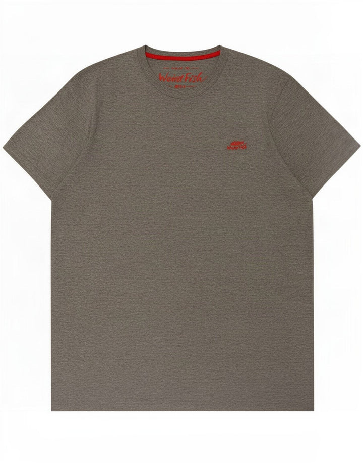 Weird Fish Mens T-Shirt Top Large Grey Cotton