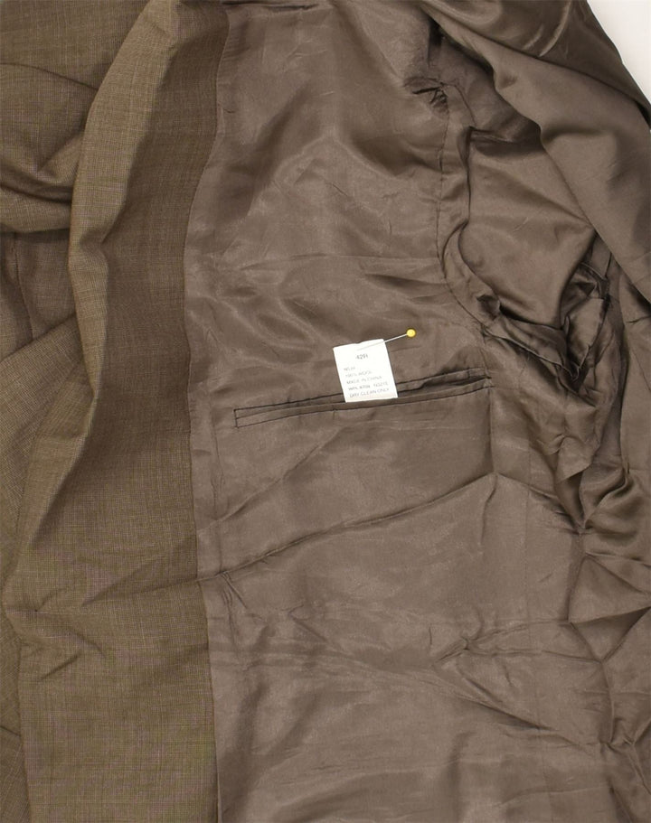 NAUTICA Womens 2 Button Blazer Jacket UK 42 XL Khaki Wool | Vintage Nautica | Thrift | Second-Hand Nautica | Used Clothing | Messina Hembry 