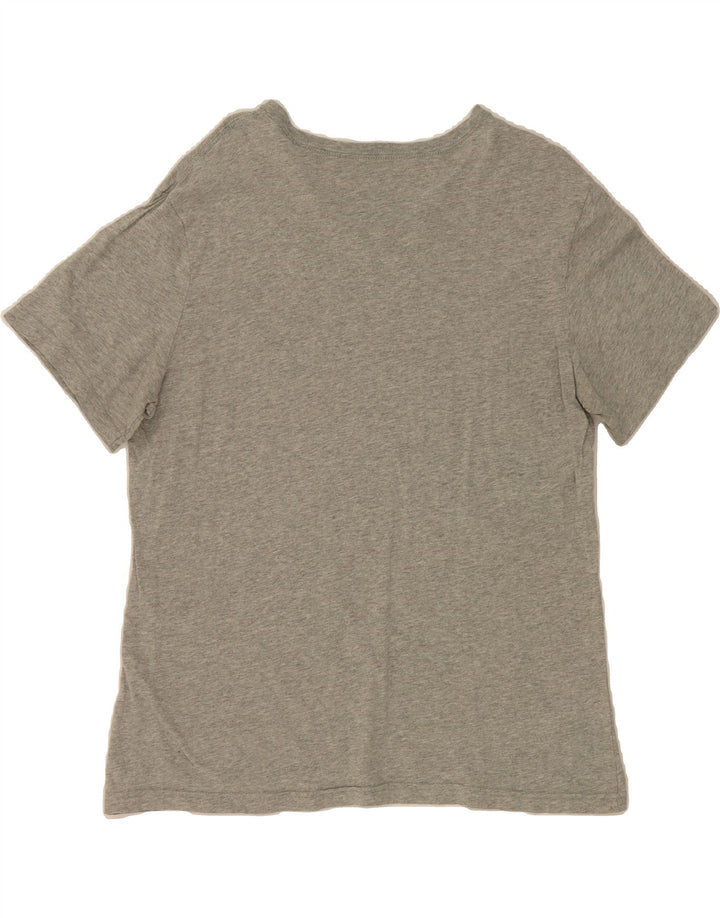 TOMMY HILFIGER Womens T-Shirt Top UK 14 Medium Grey Cotton Vintage Tommy Hilfiger and Second-Hand Tommy Hilfiger from Messina Hembry 