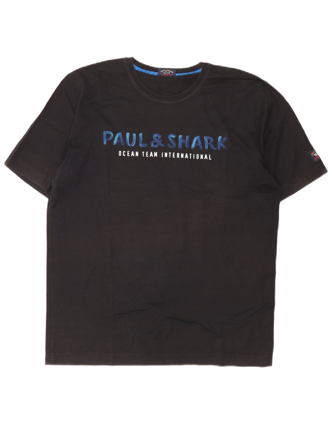 Paul & Shark Mens Yachting Graphic T-Shirt Top Large Black