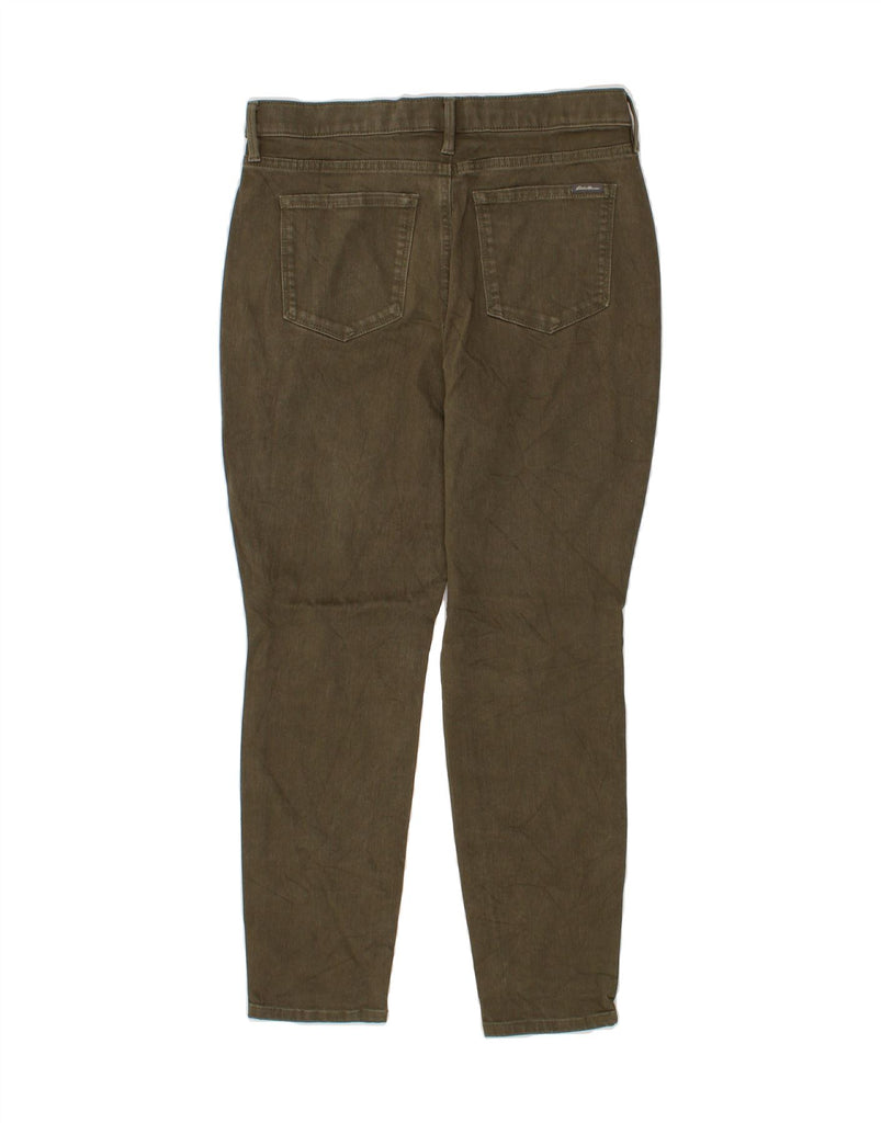 EDDIE BAUER Womens Slight Curve Skinny Jeans US 12 Large W30 L27 Khaki Vintage Eddie Bauer and Second-Hand Eddie Bauer from Messina Hembry 