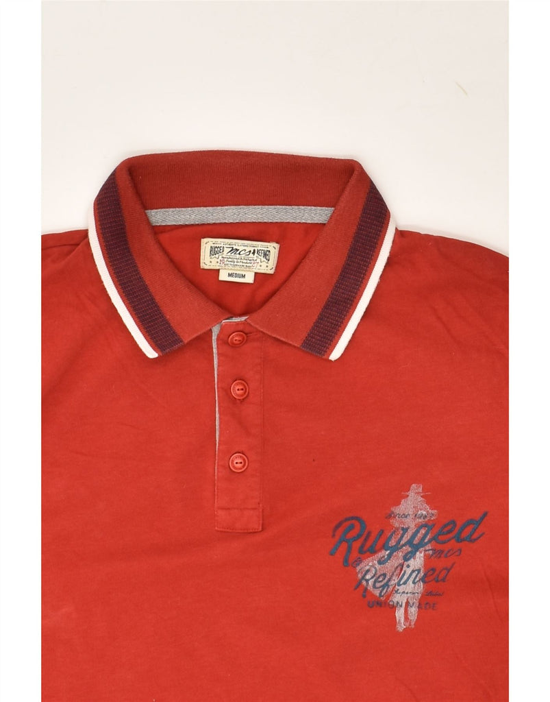 MARLBORO CLASSICS Mens Polo Shirt Medium Red Cotton | Vintage Marlboro Classics | Thrift | Second-Hand Marlboro Classics | Used Clothing | Messina Hembry 