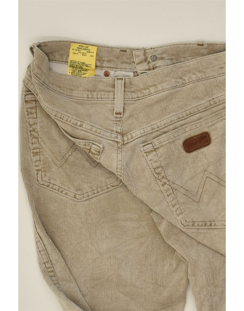 WRANGLER Mens Straight Corduroy Trousers W30 L27  Beige Cotton | Vintage Wrangler | Thrift | Second-Hand Wrangler | Used Clothing | Messina Hembry 