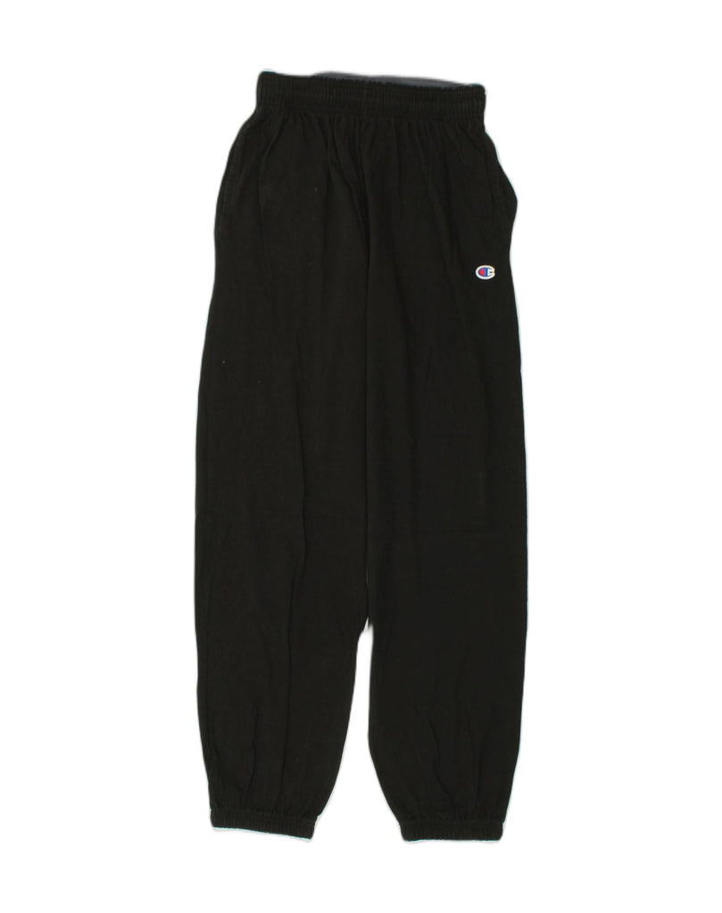 CHAMPION Womens Tracksuit Trousers Joggers Medium Black Cotton | Vintage Champion | Thrift | Second-Hand Champion | Used Clothing | Messina Hembry 