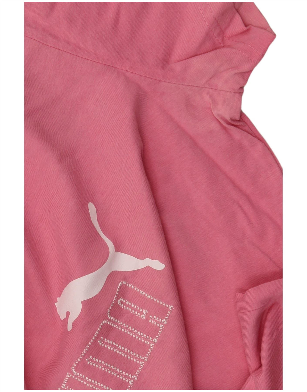 Puma Womens Graphic T-Shirt Top UK 14 Medium Pink