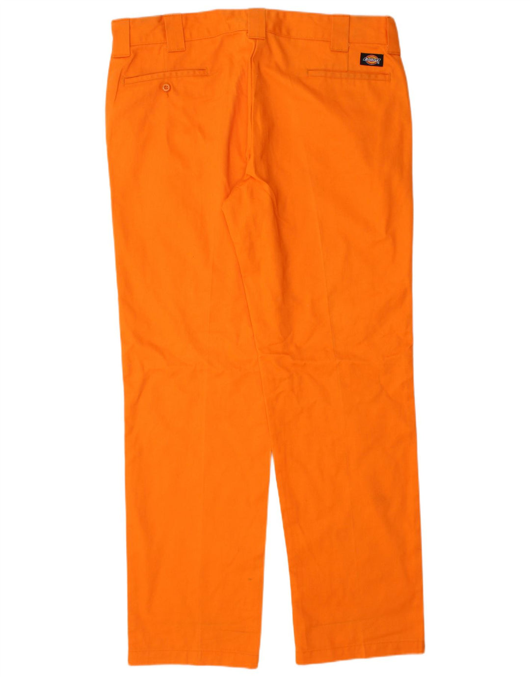 Dickies Mens Slim Straight Chino Trousers W36 L34 Orange Polyester