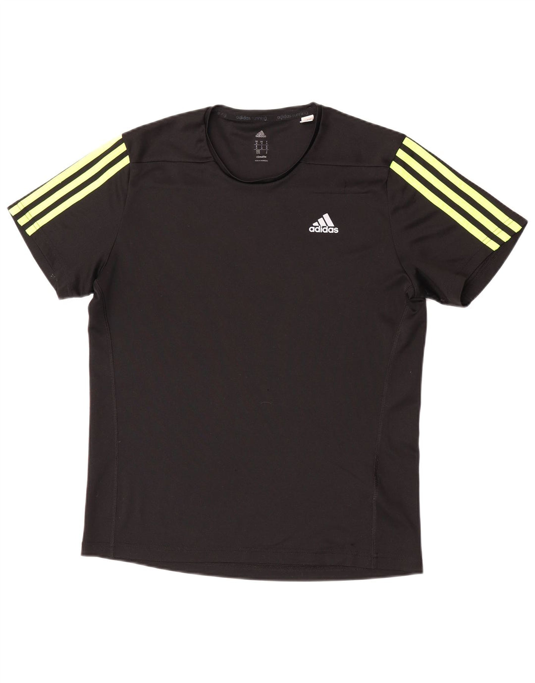 Adidas Mens Climalite T-Shirt Top Medium Black Polyester