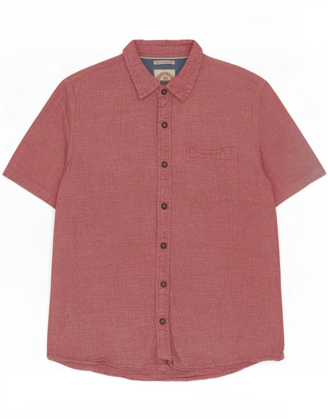 Fat Face Womens Short Sleeve Regular Fit Shirt Medium Red Linen