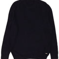 Hugo Boss Mens Crew Neck Jumper Sweater Large Navy Blue Cotton