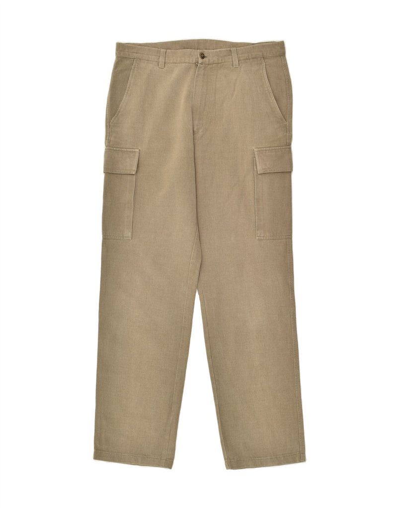 BELFE & BELFE Mens Straight Chino Trousers IT 50 Large W32 L30  Beige | Vintage Belfe & Belfe | Thrift | Second-Hand Belfe & Belfe | Used Clothing | Messina Hembry 