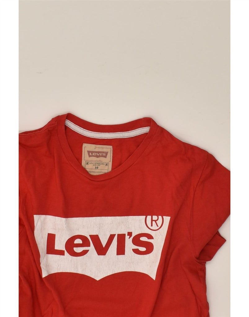 LEVI'S Boys Graphic T-Shirt Top 9-10 Years Red | Vintage Levi's | Thrift | Second-Hand Levi's | Used Clothing | Messina Hembry 