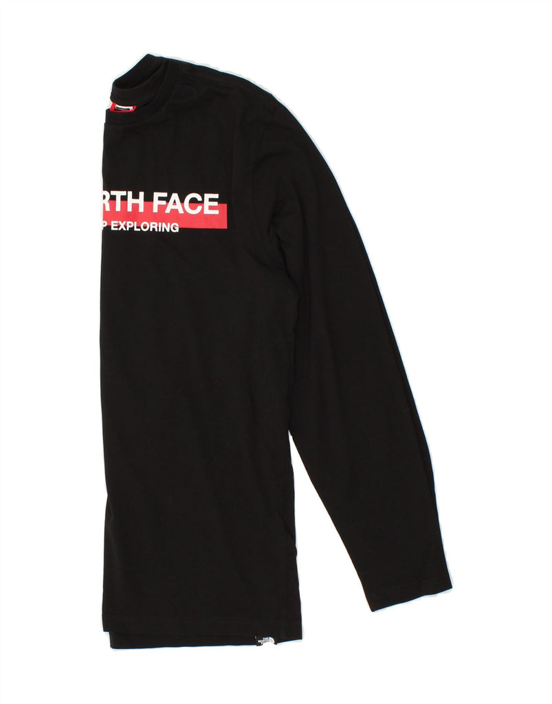 THE NORTH FACE Mens Graphic Top Long Sleeve Small Black Cotton | Vintage The North Face | Thrift | Second-Hand The North Face | Used Clothing | Messina Hembry 