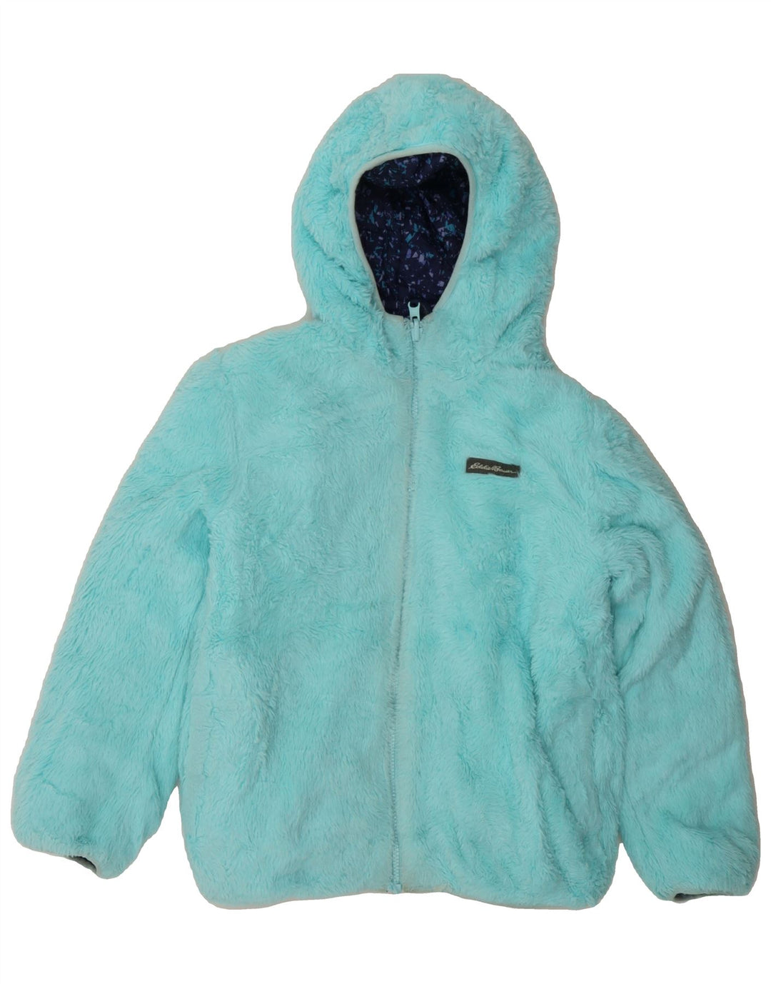 EDDIE BAUER Girls Hooded Padded Jacket 10-11 Years Medium Navy Blue Vintage Eddie Bauer and Second-Hand Eddie Bauer from Messina Hembry 