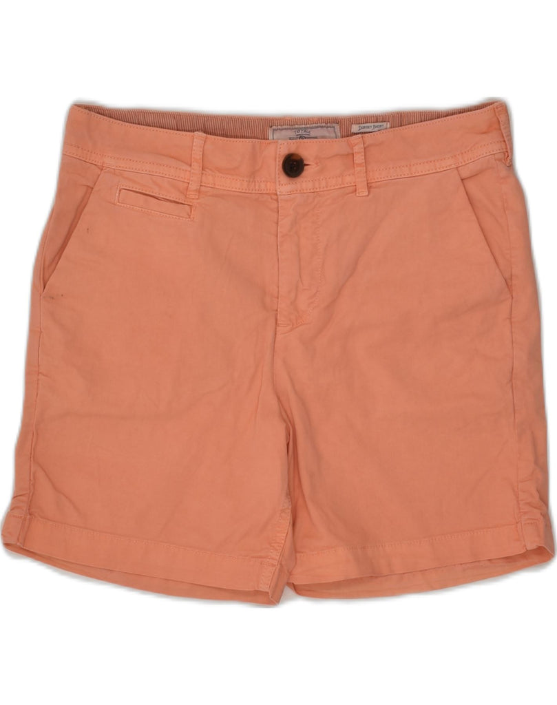 FAT FACE Womens Garment Dyed Chino Shorts UK 8 Small W30  Orange Cotton | Vintage Fat Face | Thrift | Second-Hand Fat Face | Used Clothing | Messina Hembry 