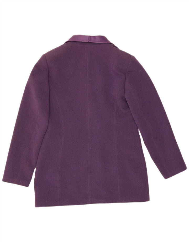 Vintage Womens 3 Button Blazer Jacket UK 12 Medium Purple