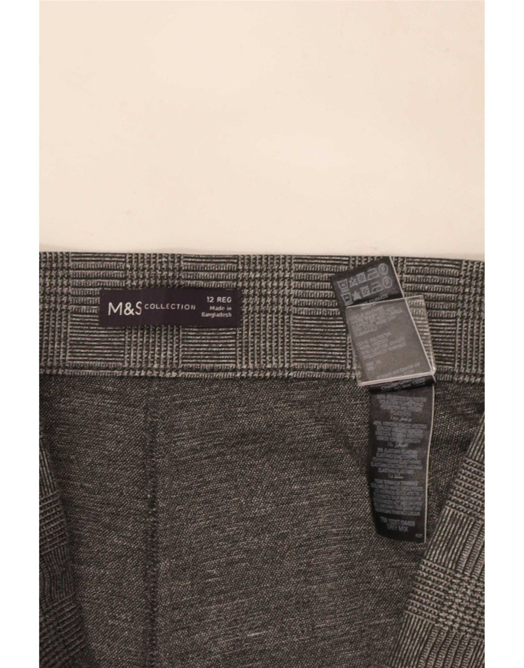 Marks & Spencer Womens Casual Trousers UK 12 Medium W30 L27 Grey