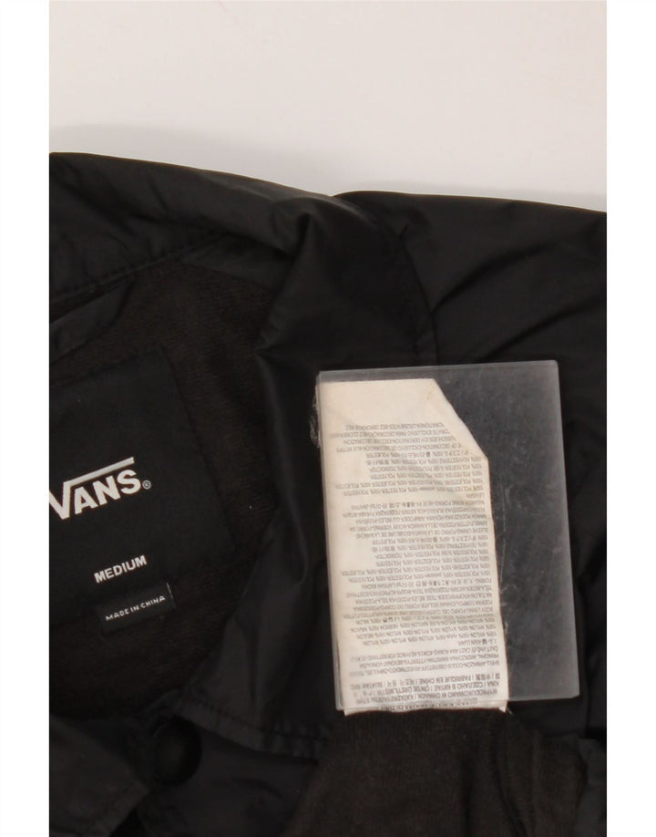 VANS Mens Rain Jacket UK 38 Medium Black Nylon