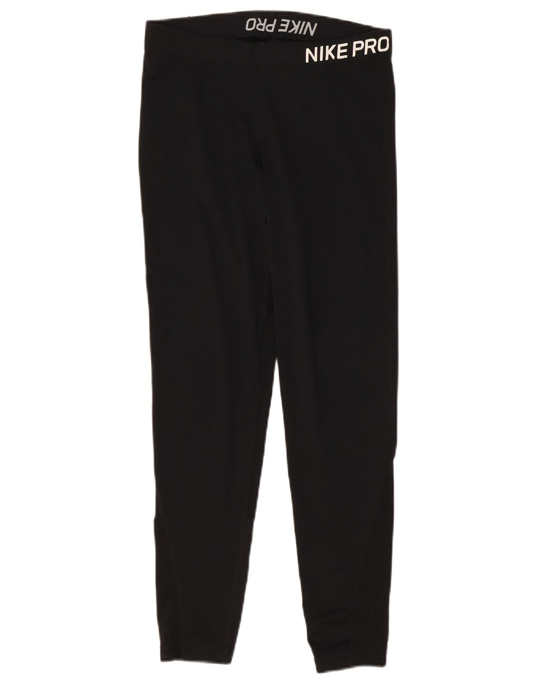 Nike Womens Graphic Leggings UK 12 Medium Black Polyester