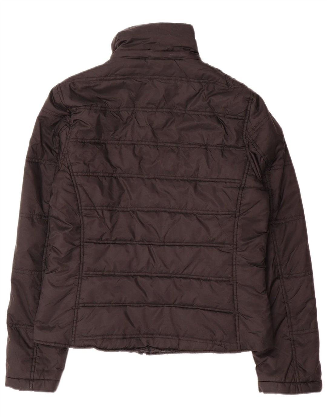 Zara Womens Padded Jacket UK 16 Large Black Nylon
