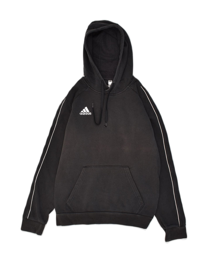 ADIDAS Mens Hoodie Jumper Small Black Cotton | Vintage Adidas | Thrift | Second-Hand Adidas | Used Clothing | Messina Hembry 