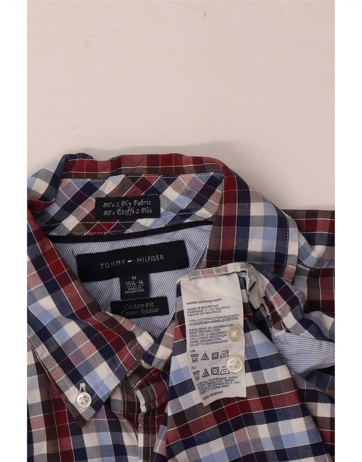 Tommy Hilfiger Mens Shirt Size 15 1/2 16 Medium Multicoloured Check