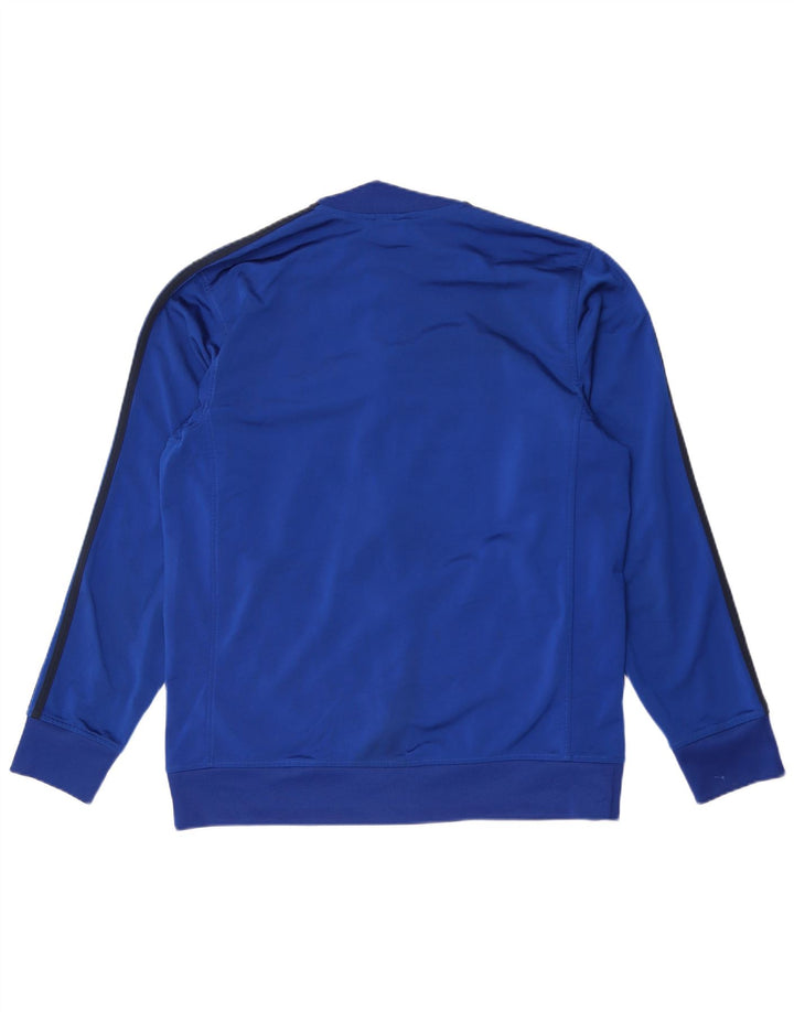 Adidas Mens Tracksuit Top Jacket Large Blue Polyester