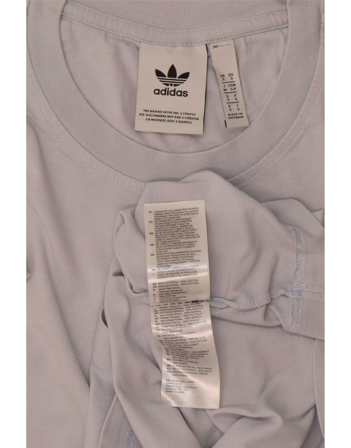 Adidas Mens T-Shirt Top Small Blue Cotton
