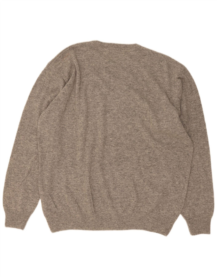 Kappa Mens Crew Neck Jumper Sweater 3XL Grey Lambswool