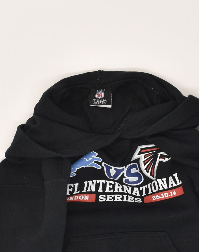 NFL TEAM APPAREL Mens Graphic Hoodie Jumper Small Black Cotton | Vintage NFL TEAM APPAREL | Thrift | Second-Hand NFL TEAM APPAREL | Used Clothing | Messina Hembry 