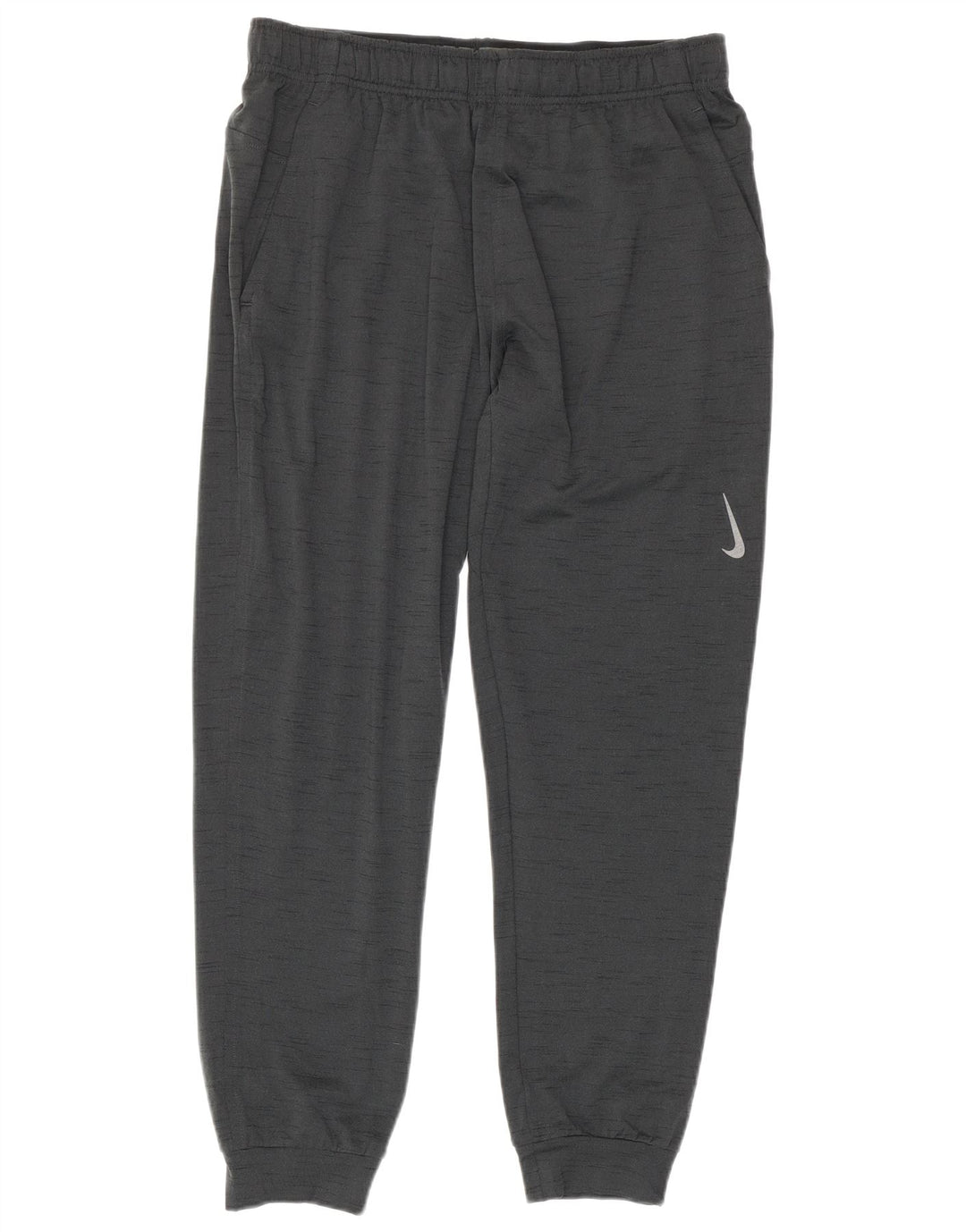 Nike Mens Dri Fit Tracksuit Trousers Joggers Large Grey Flecked Polyester