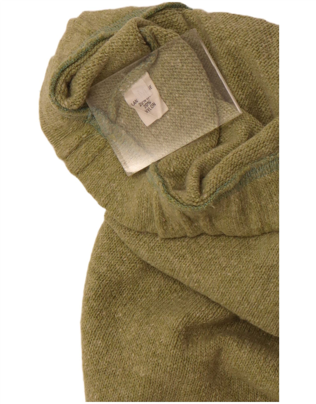 Vintage Womens Knit Midi Skirt Medium W28 Green Wool