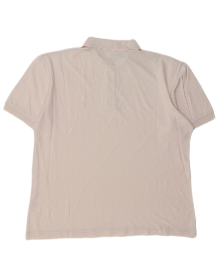 Calvin Klein Mens Polo Shirt XL White Cotton