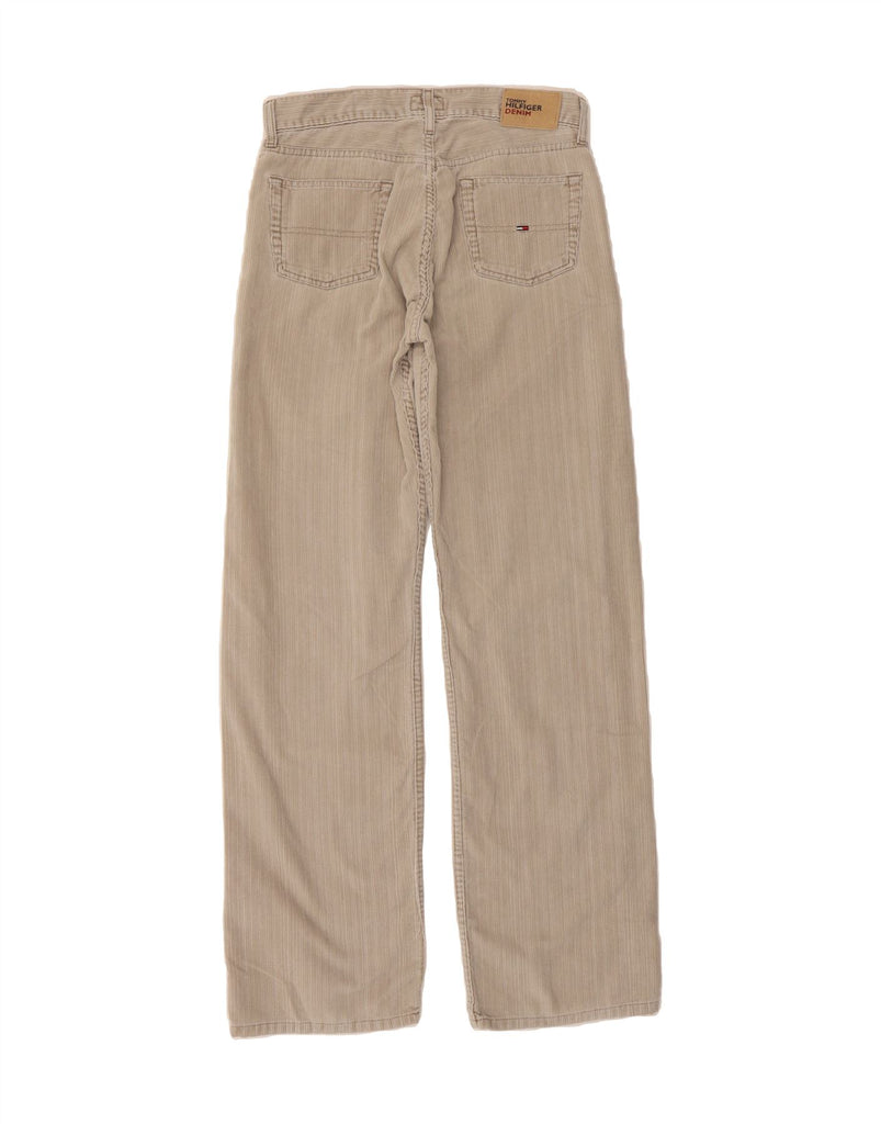 TOMMY HILFIGER Mens Straight Corduroy Trousers W31 L34 Grey Cotton Vintage Tommy Hilfiger and Second-Hand Tommy Hilfiger from Messina Hembry 