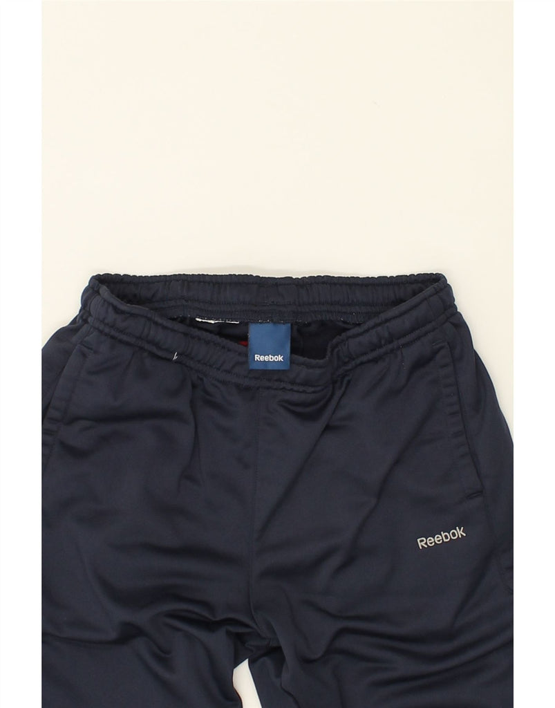 REEBOK Girls Tracksuit Trousers 7-8 Years Navy Blue | Vintage Reebok | Thrift | Second-Hand Reebok | Used Clothing | Messina Hembry 