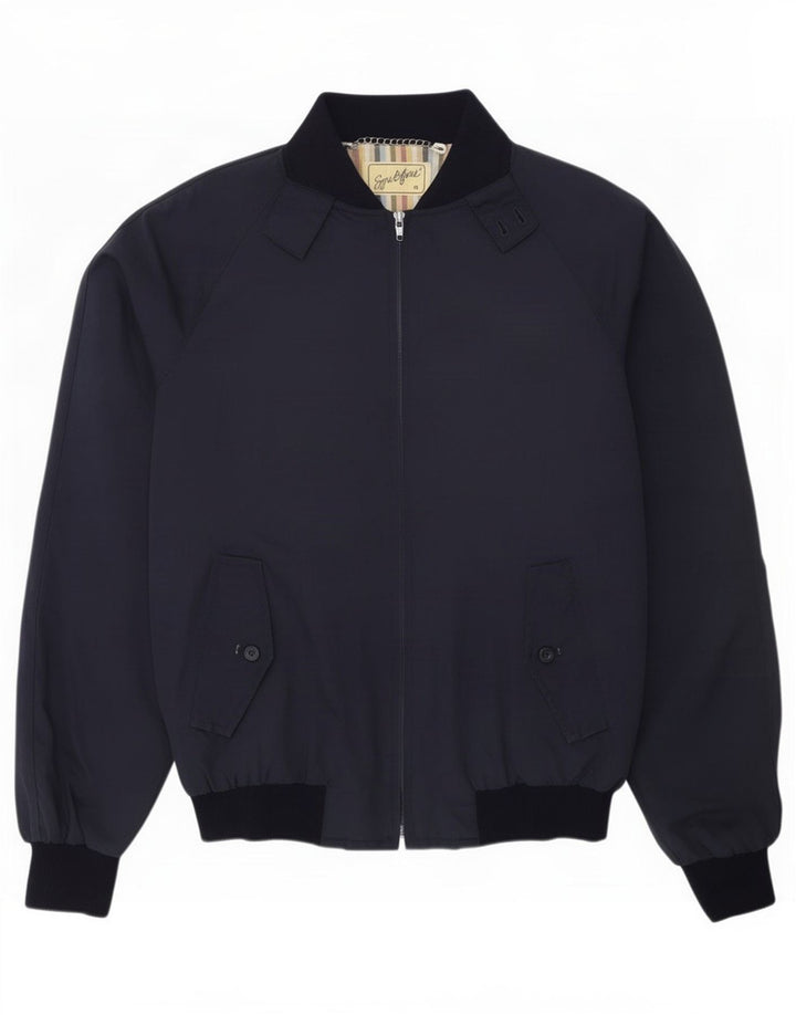 Spirfire Mens Bomber Jacket UK 38 Medium Navy Blue