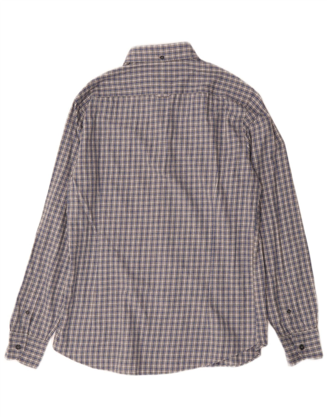 Massimo Dutti Mens Shirt Medium Grey Check