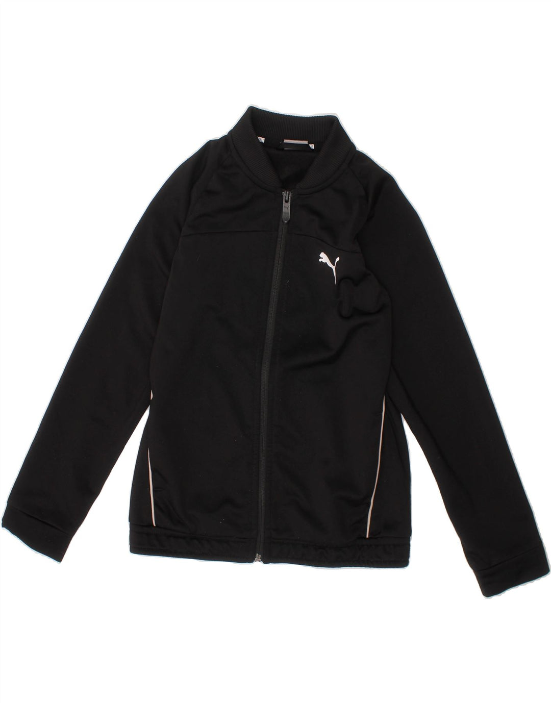 PUMA Boys Tracksuit Top Jacket 7-8 Years Black Polyester Vintage Puma and Second-Hand Puma from Messina Hembry 