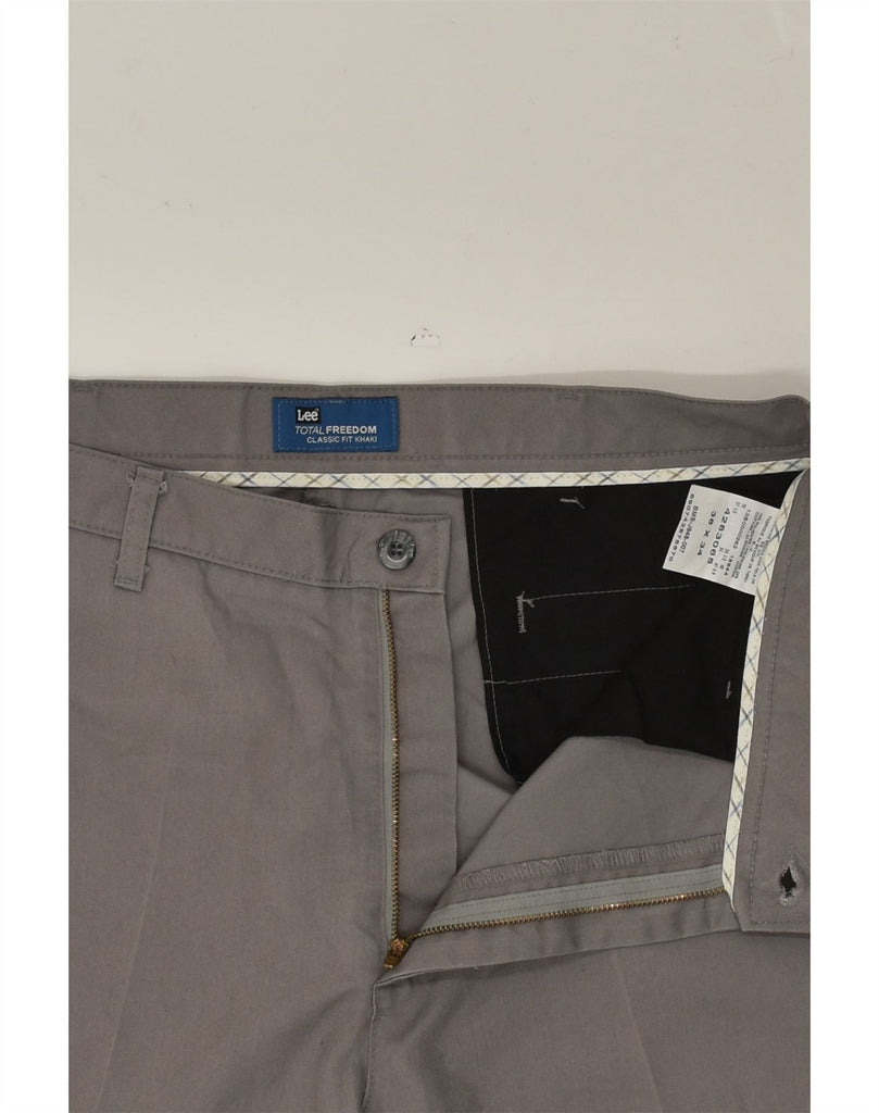 LEE Mens Tapered Chino Trousers W36 L29 Grey Cotton | Vintage Lee | Thrift | Second-Hand Lee | Used Clothing | Messina Hembry 