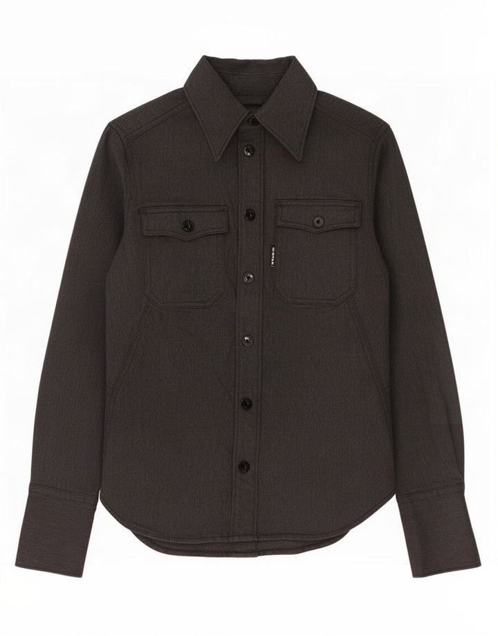 G-Star Womens Shirt UK 4 XS Grey Cotton