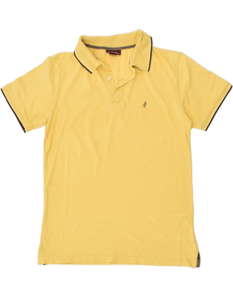 MARLBORO CLASSICS Mens Polo Shirt Medium Yellow Cotton | Vintage Marlboro Classics | Thrift | Second-Hand Marlboro Classics | Used Clothing | Messina Hembry 