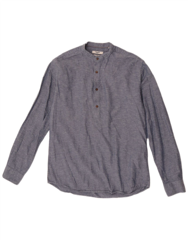 Jack & Jones Mens Premium Slim Pullover Shirt Small Navy Blue Flecked