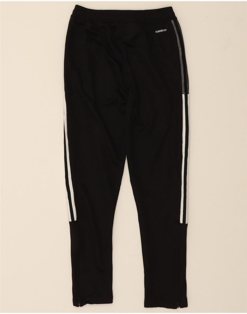 ADIDAS Boys Aeroready Tracksuit Trousers 11-12 Years  Black Polyester Vintage Adidas and Second-Hand Adidas from Messina Hembry 