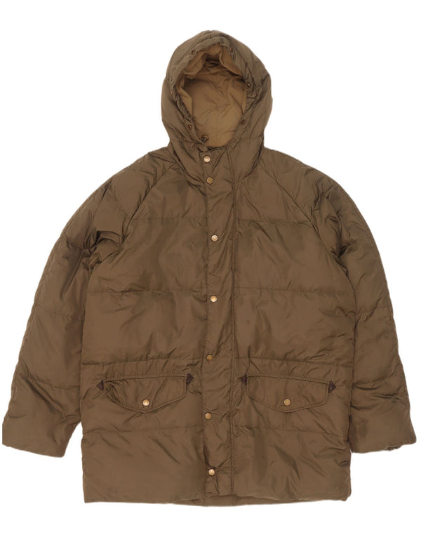 Belfe Mens Hooded Padded Jacket UK 44 2XL Khaki Polyamide