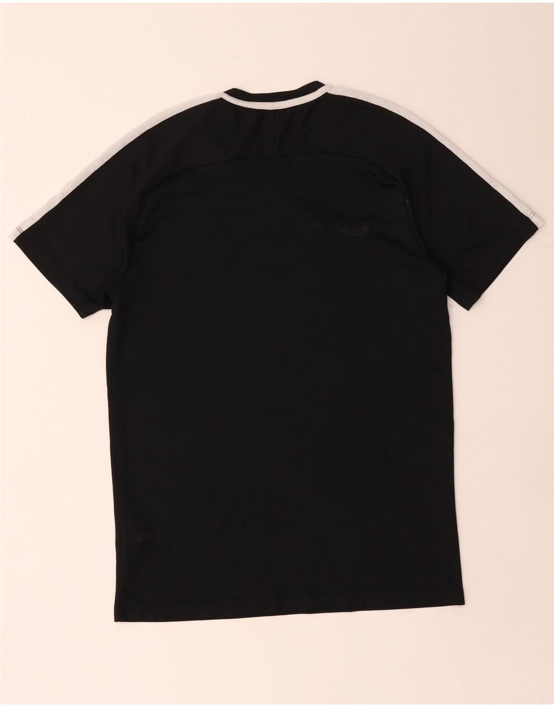 Nike Mens Dri Fit T-Shirt Top Medium Black Colourblock Polyester